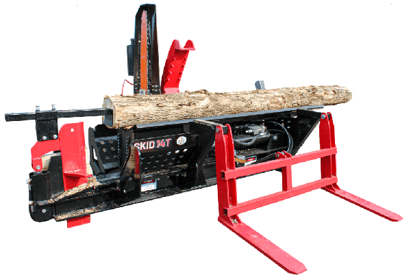 Red runner firewood processor Skid 14T